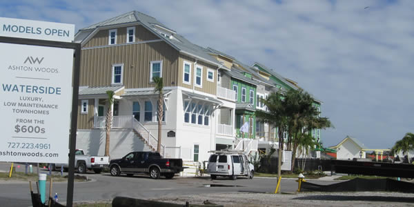 metal roofing used on a new condo construction in Florida